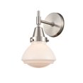 thumbnail image 1 of 447-1W-SN-G321 Innovations Lighting Olean - 1 Light Wall Sconce-10.25 Inches Tall and 6.75 Inches Wide-Satin Nickel Finish-Matte White Glass Color, 1 of 2