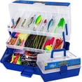 thumbnail image 1 of Vipfish 448PCS Fishing Tackle Box Kit with Tackle Included, 3-Layer Tackle Box Bass Lure Set,Gift for Fishingmen, 1 of 7