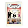 thumbnail image 1 of 4482 Humor Thank You Card 'Magic Awards Joke Paper ' with Envelope by NobleWorks, 1 of 6
