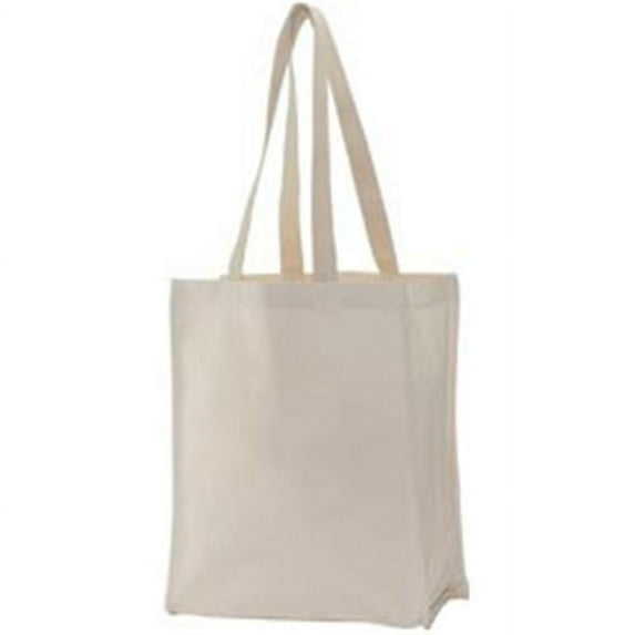 448465 Canvas Tote Bag 14 in. X 11 in. X 5 in. -Natural