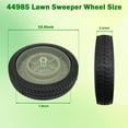 thumbnail image 1 of 44985 Lawn Sweeper Wheel & Tire Complete Assembly Set Compatible with MTD 19468S AF-44985 4636-018 (2 Pack) -  and Stable Lawn Mower Replacement Parts, 1 of 6