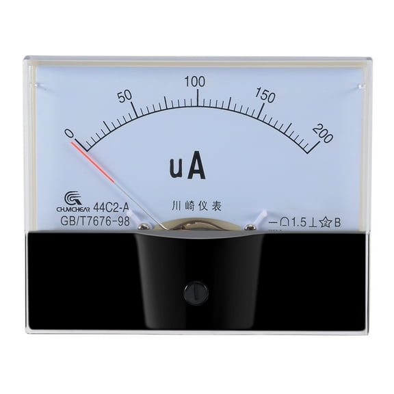 44C2-A Analog Current Panel Meter DC 200uA Ammeter Ampere Tester Gauge 1 PCS