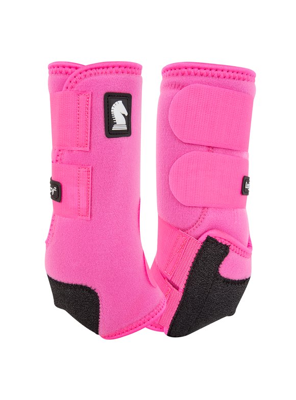 Classic Equine Flexion by Legacy Hind Protective Boots- Hot Pink