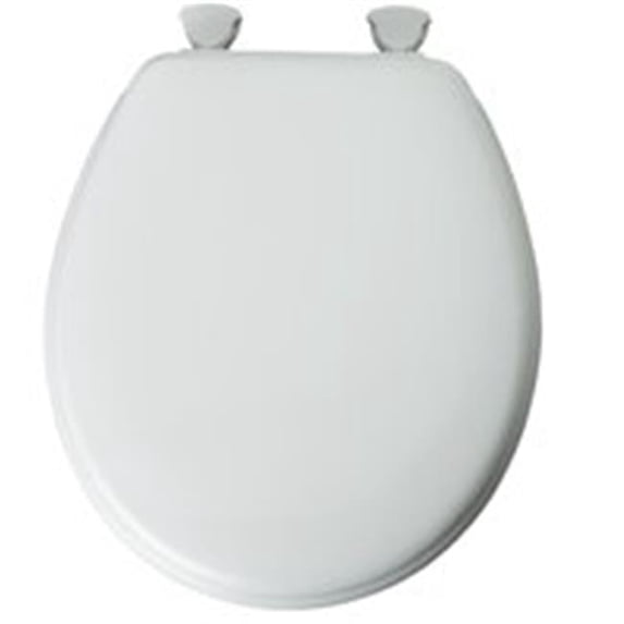 44EC-000 Toilet Seat Round Enamel White