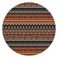 thumbnail image 1 of 44Inch Boho Chic Floral Round Tablecloth with Elastic Hem, Stretchable Cover Fits 38"-42" Tables, Wrinkle Resistant Decor, 1 of 7