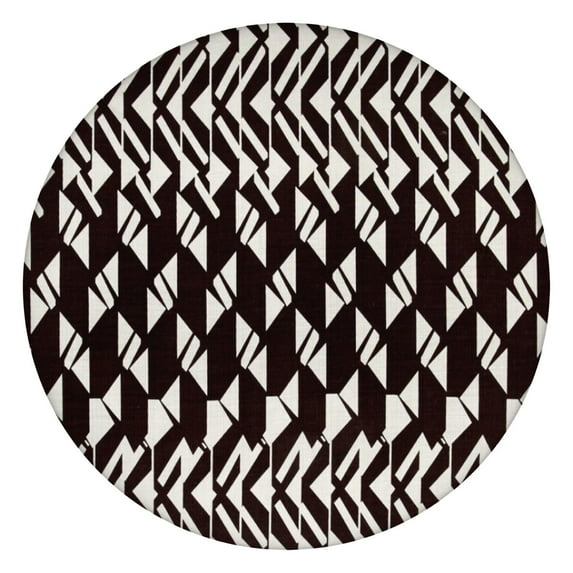 44Inch Stretch Round Tablecover with Elastic Edge, Boho Floral Design Cloth for 38"-42" Tables, Durable Indoor Outdoor Decor