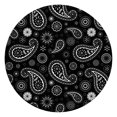 thumbnail image 1 of 44Inch Washable Boho Floral Tablecloth, Round Elastic Spillproof Cover for 38 to 42 Inch Tables, Fade Resistant, 1 of 7