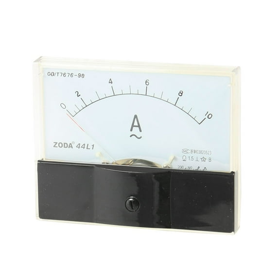 44L1 Rectangle Panel  10A Analog Meter Ammeter