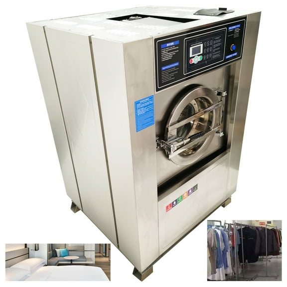 44LBS Large Washing Drying Machine Commercial Industry Fully Automatic 3Ph 220V 60HZ