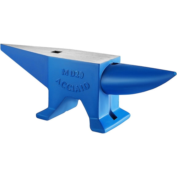 44Lbs Blacksmith Anvil with Round&Square Horn - Heavy Duty Forge Tool for Jewelers&Metalsmiths