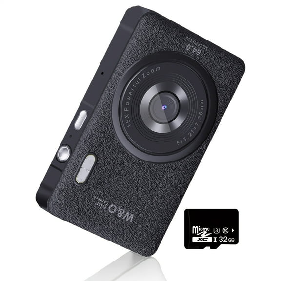 44MP 1080P HD Digital Camera - 16X Zoom, 2.4'' LCD, Rechargeable, Photo/Video/Webcam, Beginner Vlogging, Graduation/Thanksgiving Gift