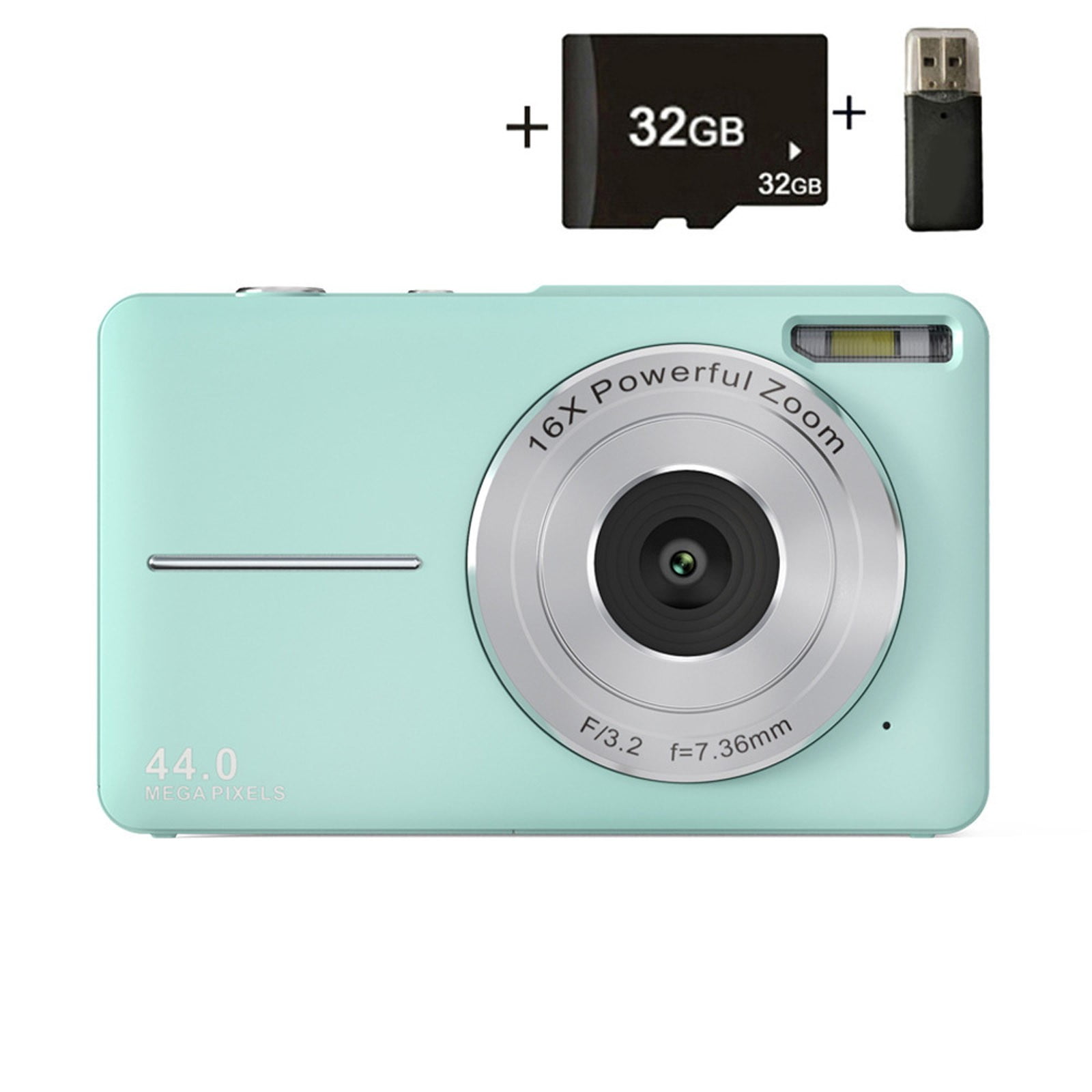 44MP Digital Camera For Kids FHD 1080P Compact Point And Camera With