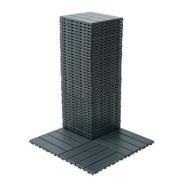 44PCS Plastic Interlocking Deck Tiles,Patio Deck Tiles,12"x12" Square Waterproof Outdoor