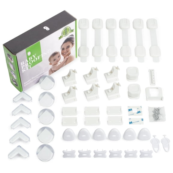 44Pack Magnetic Locks Baby Safety Proofing Kit