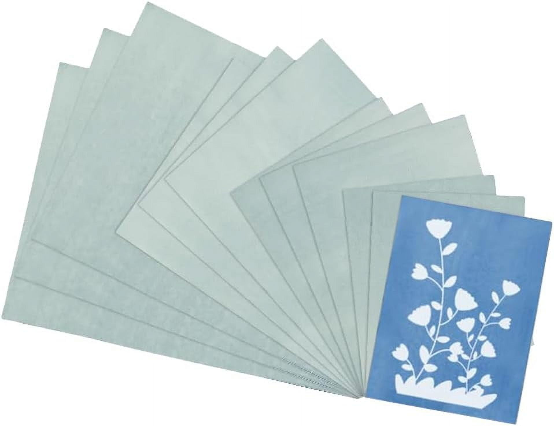 Sensitivity Paper 44Pcs 4 Sizes Sun Print Paper Cyanotype Paper Solar Drawing Paper ...