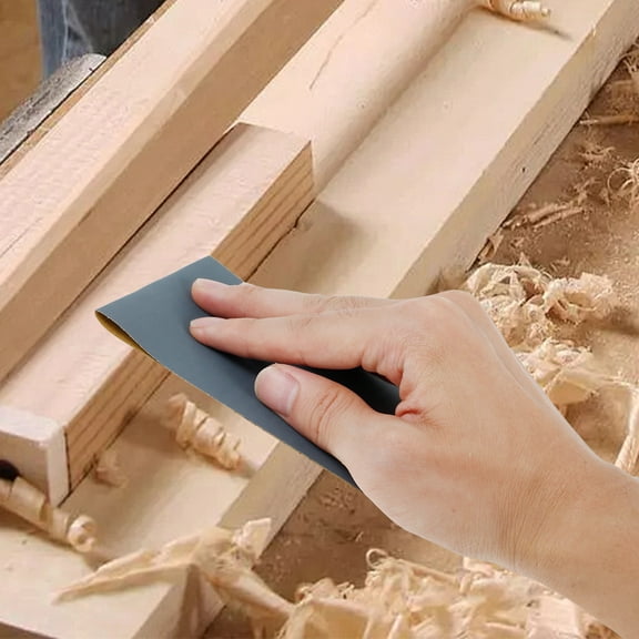 44Pcs Extra Fine Sand Paper 120-20000 Assorted Grit Wet and Dry Sandpaper Sheet Kit Reusable Polishing and Sanding Sandpaper with 3 Finger Cots for Woodworking Automotive