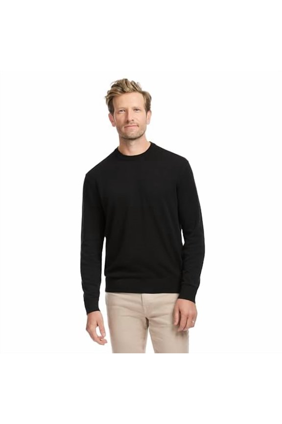 44S6S024-001 SAKS FIFTH AVENUE MEN'S JERSEY STITCH CREWNECK SWEATER SIZE L