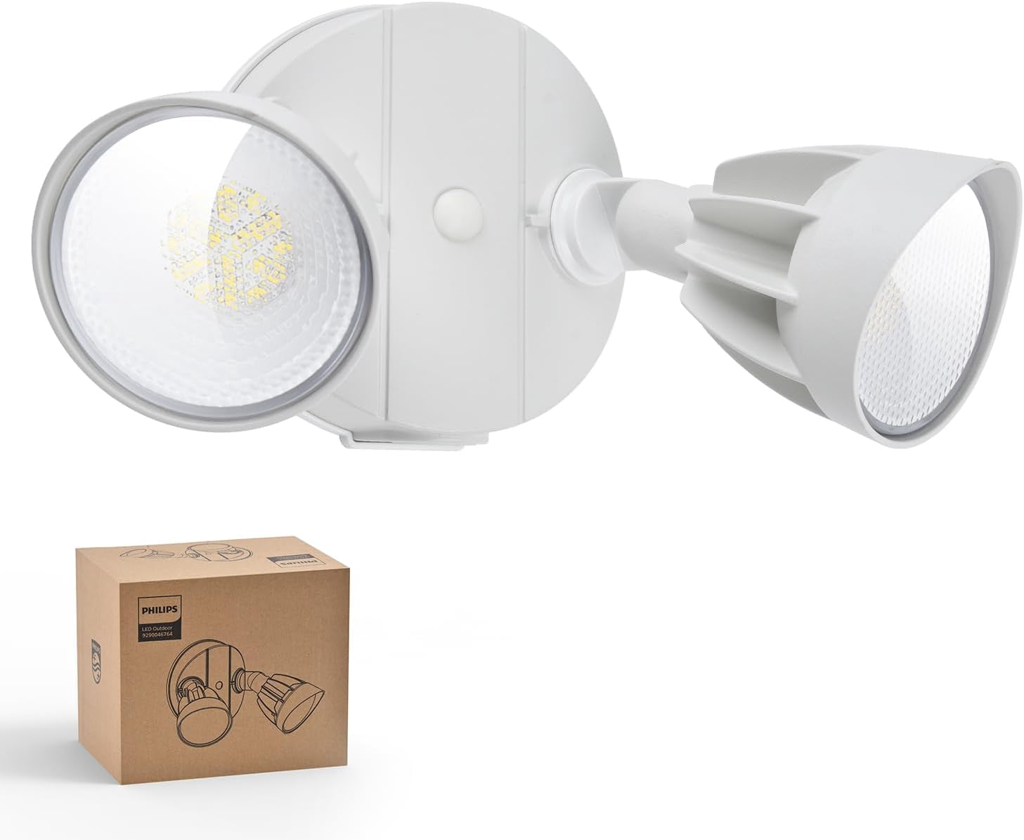 44W 3500LM‌LED Security Flood Light‌‌Outdoor‌，Switch Controlled Aluminum‌Security Light‌, 2 Adjustable Heads，5000K Daylight，Wet Location for Patio, Garden, Yard Lights