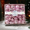 thumbnail image 1 of 44ct Christmas Balls Ornaments Essential Christmas Tree Decorations Shatterproof Indoor for The Home Holiday Party Decoration (Pink, 44ct), 1 of 7