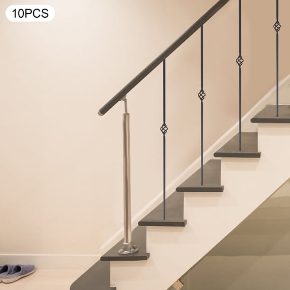44in Balusters for Staircases, Decorative Metal Balusters, Staircases Balusters Black