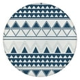 thumbnail image 1 of 44in Round Tablecloth with Elastic Edge, Waterproof Fitted Table Cover for 36-44" Tables, Boho Theme Polyester Reusable Table Cloths Wipe Clean for Picnic, Dining, Outdoor Use and Party Decor, 1 of 7