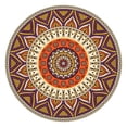 thumbnail image 1 of 44in Round Tablecloth with Elastic Edge, Waterproof Fitted Table Cover for 36-44" Tables, Floral Theme Polyester Reusable Table Cloths Wipe Clean for Picnic, Dining, Outdoor Use and Party Decor, 1 of 7