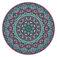 thumbnail image 1 of 44in Round Tablecloth with Elastic Edge, Waterproof Fitted Table Cover for 36-44" Tables, Floral Theme Polyester Reusable Table Cloths Wipe Clean for Picnic, Dining, Outdoor Use and Party Decor, 1 of 7