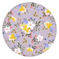thumbnail image 1 of 44in Round Tablecloth with Elastic Edge, Waterproof Fitted Table Cover for 36-44" Tables, Floral Theme Polyester Reusable Table Cloths Wipe Clean for Picnic, Dining, Outdoor Use and Party Decor, 1 of 7