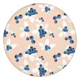 thumbnail image 1 of 44in Round Tablecloth with Elastic Edge, Waterproof Fitted Table Cover for 36-44" Tables, Floral Theme Polyester Reusable Table Cloths Wipe Clean for Picnic, Dining, Outdoor Use and Party Decor, 1 of 7