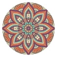 thumbnail image 1 of 44in Round Tablecloth with Elastic Edge, Waterproof Fitted Table Cover for 36-44" Tables, Floral Theme Polyester Reusable Table Cloths Wipe Clean for Picnic, Dining, Outdoor Use and Party Decor, 1 of 7