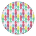 thumbnail image 1 of 44in Round Tablecloth with Elastic Edge, Waterproof Fitted Table Cover for 36-44" Tables, Pineapple Theme Polyester Reusable Table Cloths Wipe Clean for Picnic, Dining, Outdoor Use and Party Decor, 1 of 7