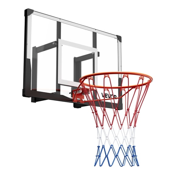 44-inch Basketball Hoop, 0.08in Thickened with Durable Nylon Net, Indoor & Outdoor
