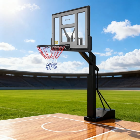 44inch Shatter-Proof PET Material Basketball Backboard and 17 inch Rim Combo Kit