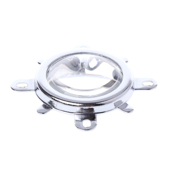 44mm LED Lens Optical Glass 60 Degree 50mm Reflector Collimator Fixed Bracket for 20W-100W LED Light Lamp Durable