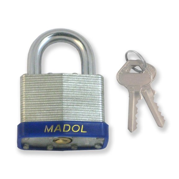 44mm Padlock, Set of Two That Open with the Same Key (544KA)