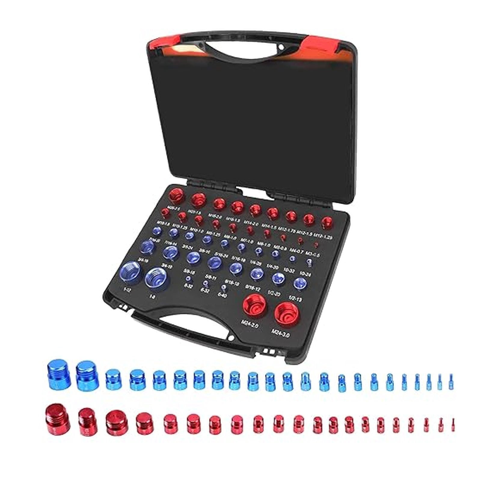 44pcsThread Checker, Nut and Bolt Thread Checker, Identifier Gauge Set ...