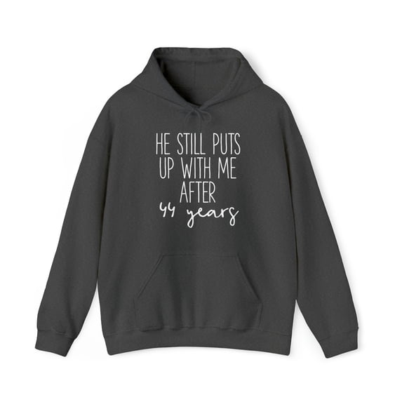 44th Anniversary Hoodie, Gifts, Hooded Sweatshirt