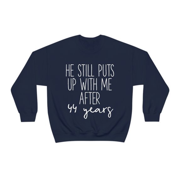 44th Anniversary Sweatshirt, Gifts, Sweater Shirt