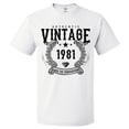 thumbnail image 1 of 45th Birthday Gift For 45 Year Old 1981 Aged To Perfection T Shirt, 1 of 2