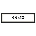 thumbnail image 1 of 44x10 Frame Black Real Wood Picture Frame Width 2.25 Inches | Interior Frame Depth 0.5 Inches |, 1 of 8