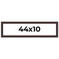 thumbnail image 1 of 44x10 Frame Brown Round Mahogany Solid Wood Picture Frame | 1.625 Inch Moulding Width | with UV, 1 of 8