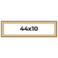 thumbnail image 1 of 44x10 Frame Gold Plein Aire Solid Wood Picture Frame Width 2 Inches | Interior Frame Depth 0.5, 1 of 8