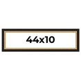 thumbnail image 1 of 44x10 Frame Gold Real Wood Picture Frame Width 2.25 Inches | Interior Frame Depth 0.5 Inches |, 1 of 8