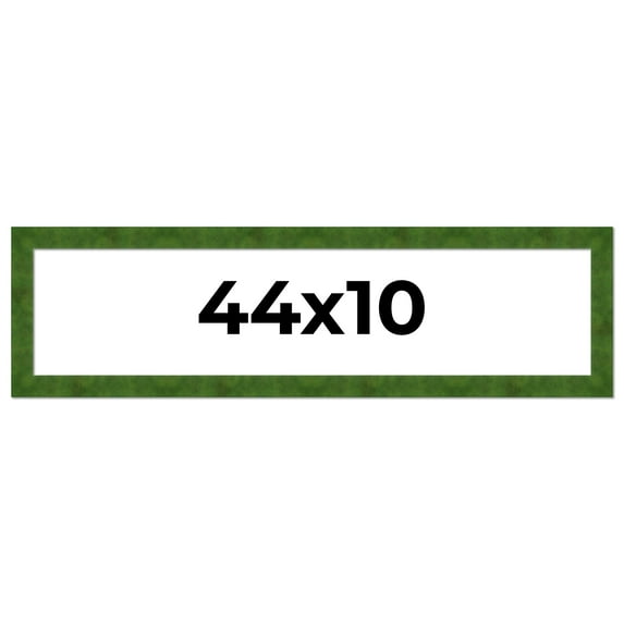 44x10 Frame Green Burl Solid Wood Picture Frame | 1.75 Inches Moulding Width | Interior Frame Depth