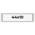 thumbnail image 1 of 44x10 Shadow Box Frame Silver | 1.625 Inches Deep Real Wood Contemporary Shadowbox Display Frame |, 1 of 7