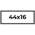 thumbnail image 1 of 44x16 Frame Black Real Wood Picture Frame Width 1.25 Inches | Interior Frame Depth 0.5 Inches |, 1 of 8