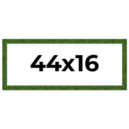 44x16 Frame Green Burl Solid Wood Picture Frame | 1.75 Inches Moulding Width | Interior Frame Depth