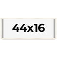 thumbnail image 1 of 44x16 Frame White Wash Solid Wood Picture Frame | 0.8125 Inch Moulding Width | Includes UV Acrylic, 1 of 8