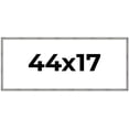 thumbnail image 1 of 44x17 Frame Silver Picture Frame - Complete Modern Photo Frame Includes UV Acrylic Shatter Guard, 1 of 8