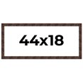 thumbnail image 1 of 44x18 Frame Brown Burl Real Wood Picture Frame Width 1.625 Inches | Interior Frame Depth 0.5 Inches, 1 of 8